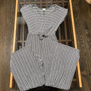 Caution to the Wind Striped Jumpsuit